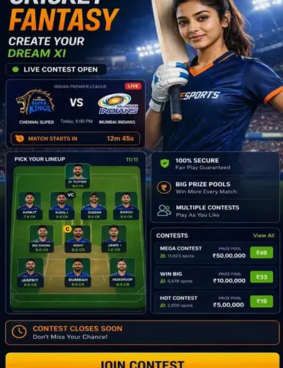 Yonoappguru (yono app guru) fantasy cricket & matchday visual 3